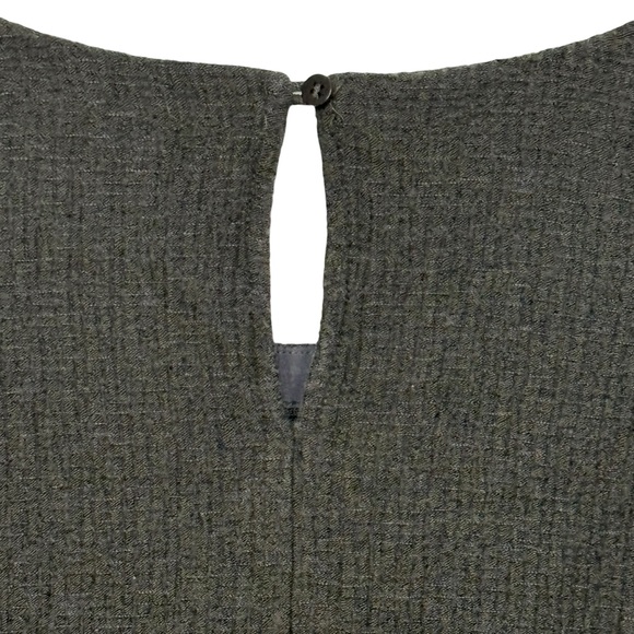 Eileen Fisher Textured Ripple Knit Seaweed Round Neck 3/4 Sleeve Top Medium - Picture 9 of 15